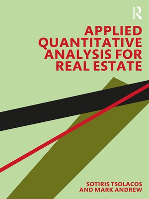 cover image of Applied Quantitative Analysis for Real Estate